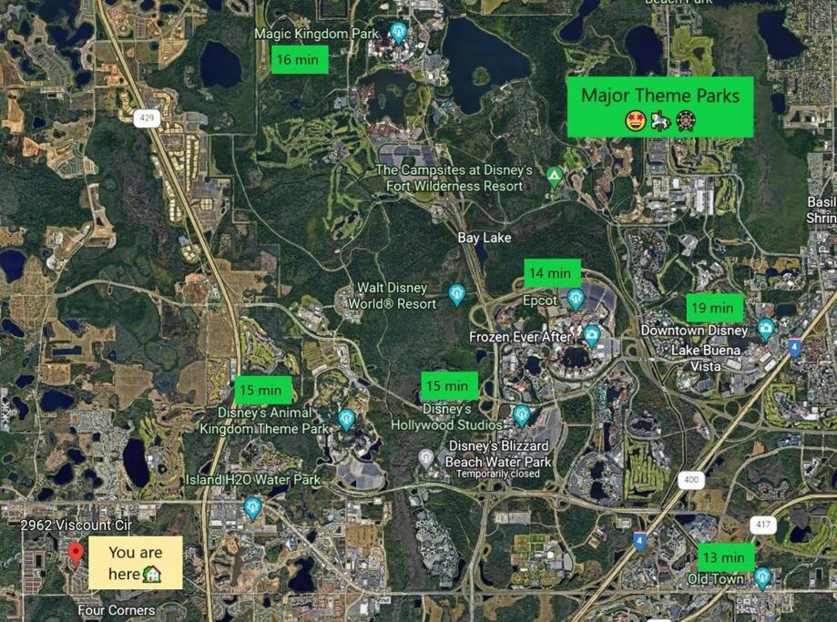 Vacation Home With Private Pool Near Disney World Kissimmee Dış mekan fotoğraf